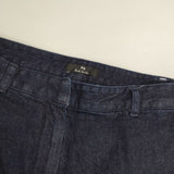 PS Paul Smith インディゴ ストレッチ バイカラー サイドライン デニムパンツ ネイビー レディース ピーエスポールスミス【中古】6-0902G∞