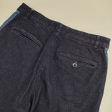 PS Paul Smith インディゴ ストレッチ バイカラー サイドライン デニムパンツ ネイビー レディース ピーエスポールスミス【中古】6-0902G∞