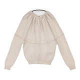 JIL SANDER カシミヤ プルオーバー デザインニット サイズ34 イタリア製 セーター ニット 2017 ピンクベージュ レディース ジルサンダー【中古】6-0818T♪