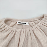 JIL SANDER カシミヤ プルオーバー デザインニット サイズ34 イタリア製 セーター ニット 2017 ピンクベージュ レディース ジルサンダー【中古】6-0818T♪