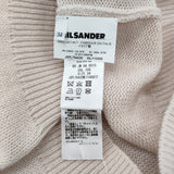 JIL SANDER カシミヤ プルオーバー デザインニット サイズ34 イタリア製 セーター ニット 2017 ピンクベージュ レディース ジルサンダー【中古】6-0818T♪