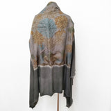 avant toi SCARF カシミヤシルク スカーフ 定価165000円 イタリア製 大判 ストール 25AW チャコールグレー レディース アヴァントワ【中古】6-0418T♪