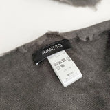 avant toi SCARF カシミヤシルク スカーフ 定価165000円 イタリア製 大判 ストール 25AW チャコールグレー レディース アヴァントワ【中古】6-0418T♪