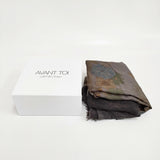 avant toi SCARF カシミヤシルク スカーフ 定価165000円 イタリア製 大判 ストール 25AW チャコールグレー レディース アヴァントワ【中古】6-0418T♪