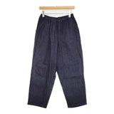 gungendo デニム裏起毛パンツ灰の木（はいのき）定価27500円 26100201 イージー デニムパンツ 26SS ネイビー レディース 群言堂【中古】6-0428T♪
