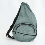 HEALTHY BACK BAG BIG BAG ビッグバッグ ナイロン 洗濯可 洗える 定価15400円 ショルダーバッグ ライトグリーン レディース ヘルシーバックバッグ【中古】6-0421G♪