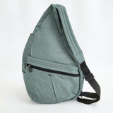 HEALTHY BACK BAG BIG BAG ビッグバッグ ナイロン 洗濯可 洗える 定価15400円 ショルダーバッグ ライトグリーン レディース ヘルシーバックバッグ【中古】6-0421G♪