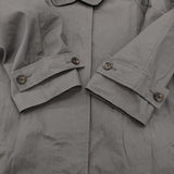 JOURNAL STANDARD L'essage NALYAスタンドロングコート 定価60500円 サイズ36 ステンカラーコート 26SS グレー レディース ジャーナルスタンダードレサージュ【中古】6-0428M♪