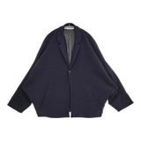 JOURNAL STANDARD LUXE MIXツィードジャケット 定価44000円 日本製 ジャケット 25AW ネイビー レディース ジャーナルスタンダード ラックス【中古】6-0525M△