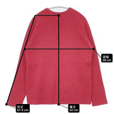 GALERIE VIE コットン リブ 23-02-64-02508 セーター ニット レッド レディース ギャルリーヴィー【中古】6-0605M∞