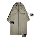 FREAK'S STORE S23-TKF-61 ベルト付き トレンチコート カーキ レディース フリークスストア【中古】6-0605M∞