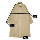 HARROW TOWN STORES スプリングコート 製品加工 HTS サイズ44 コットン ポーランド製 コート ベージュ レディース ハロウタウンストアズ【中古】6-0605M∞