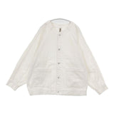 ARTE POVERA ノーカラー Gジャン デニムジャケット ホワイト レディース アルテポーヴェラ【中古】6-0605M∞