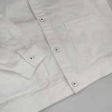 ARTE POVERA ノーカラー Gジャン デニムジャケット ホワイト レディース アルテポーヴェラ【中古】6-0605M∞
