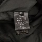 mina perhonen wind wave aca6792 サイズ38 定価132000円 コットンウール ノーカラー コート 24AW ブラック レディース ミナペルホネン【中古】6-0825T♪