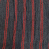 Conges payes ストライプ ワイド ブラウス シャツ ネイビー レッド レディース コンジェ ペイエ【中古】6-0902M∞