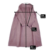 nest Robe 01203-1067 ファナージュ切替ギャザーワンピース リネン 日本製 サイズF ワンピース パープル レディース ネストローブ【中古】6-0609M△