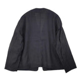 Morris&Sons リネン 羽織 サイズ0 ノーカラージャケット ブラック レディース モリスアンドサンズ【中古】6-0511M△