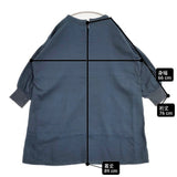 gungendo ワークワンピース 石見銀山 コットン 袖リブ 日本製 ワンピース ネイビー レディース 群言堂【中古】6-0525M△