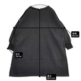 gungendo ワークワンピース 石見銀山 コットン 袖リブ 日本製 ワンピース ブラック レディース 群言堂【中古】6-0525M△