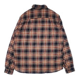 NEWYORKER BLUE ネル チェック コットン サイズM 長袖シャツ オレンジ ネイビー レディース ニューヨーカー【中古】6-0902M∞