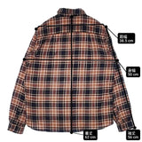 NEWYORKER BLUE ネル チェック コットン サイズM 長袖シャツ オレンジ ネイビー レディース ニューヨーカー【中古】6-0902M∞