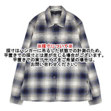 agnes b. オンブレチェック コットン 長袖シャツ グレー ホワイト レディース アニエスベー【中古】6-0902M∞