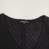 23区 レース ベスト ノースリーブニット サイズ44 ベスト ブラック レディース ニジュウサンク【中古】6-0522S♪