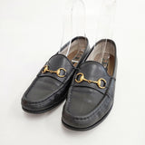 GUCCI ホースビットローファー サイズ37.5 シューズ・靴 ブラック レディース グッチ【中古】6-0417G◎