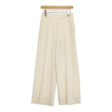 BALLSEY ストレッチボタニー ワイドパンツ サイズ38 定価20900円 ウール パンツ 24AW ホワイト レディース ボールジー【中古】6-0922T♪