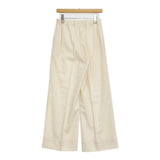 BALLSEY ストレッチボタニー ワイドパンツ サイズ38 定価20900円 ウール パンツ 24AW ホワイト レディース ボールジー【中古】6-0922T♪