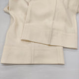 BALLSEY ストレッチボタニー ワイドパンツ サイズ38 定価20900円 ウール パンツ 24AW ホワイト レディース ボールジー【中古】6-0922T♪