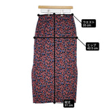 BEAUTY&YOUTH UNITED ARROWS レーヨンフラワープリント サイズM ロングスカート ブラック レッド レディース ビューティアンドユース【中古】6-0511G△