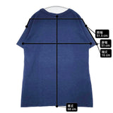 45R/45rpm インディゴ染め サイズ0 コットン 日本製 半袖Ｔシャツ カットソー ネイビー レディース フォーティーファイブアールピーエム【中古】6-0526S♪