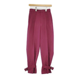 VERMEIL par iena 裾ベルトタックパンツ 定価25300円 日本製 サイズ36 パンツ 24AW ピンク レディース ヴェルメイユパーイエナ【中古】6-0805G∞