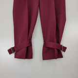 VERMEIL par iena 裾ベルトタックパンツ 定価25300円 日本製 サイズ36 パンツ 24AW ピンク レディース ヴェルメイユパーイエナ【中古】6-0805G∞