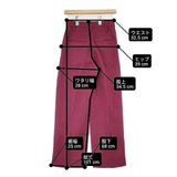 VERMEIL par iena 裾ベルトタックパンツ 定価25300円 日本製 サイズ36 パンツ 24AW ピンク レディース ヴェルメイユパーイエナ【中古】6-0805G∞