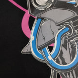 COMME des GARCONS スカルプリント ジャージー GO-T040 半袖Ｔシャツ カットソー AD2004 ブラック レディース コムデギャルソン【中古】6-0522S♪