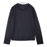 Y's YC-T25-967 ウールポリエステル 長袖Ｔシャツ カットソー ロンＴ ブラック レディース ワイズ/Yohji【中古】6-1003T∞
