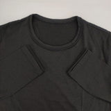 Y's YC-T25-967 ウールポリエステル 長袖Ｔシャツ カットソー ロンＴ ブラック レディース ワイズ/Yohji【中古】6-1003T∞