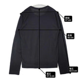 Y's YC-T25-967 ウールポリエステル 長袖Ｔシャツ カットソー ロンＴ ブラック レディース ワイズ/Yohji【中古】6-1003T∞