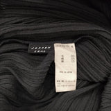 JURGEN LEHL J0141FS131 シルクウールコットン 織のプリーツ 定価59400円 日本製 ロングスカート 24SS ブラック レディース ヨーガンレール【中古】6-0428G♪
