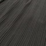 JURGEN LEHL J0141FS131 シルクウールコットン 織のプリーツ 定価59400円 日本製 ロングスカート 24SS ブラック レディース ヨーガンレール【中古】6-0428G♪