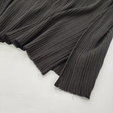 JURGEN LEHL J0141FS131 シルクウールコットン 織のプリーツ 定価59400円 日本製 ロングスカート 24SS ブラック レディース ヨーガンレール【中古】6-0428G♪