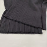JURGEN LEHL J0141FP131 シルクウールコットン プリーツ ワイドパンツ 定価61600円 日本製 24SS ネイビー 濃紺 レディース ヨーガンレール【中古】6-0428G♪