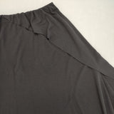 JURGEN LEHL J0141US011 シルクウールスムース ロングスカート 定価52800円 日本製 サイズM ロングスカート 24SS ブラック レディース ヨーガンレール【中古】6-0525G△