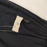 JURGEN LEHL J0142FS891 インド製 コットン ランダムタック ギャザー ロングスカート 24SS ネイビー レディース ヨーガンレール【中古】6-0525M△