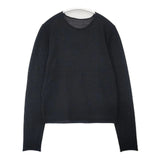 JURGEN LEHL J0134KB501 ウール セーター ニット 23AW ブラック レディース ヨーガンレール【中古】6-1003T∞
