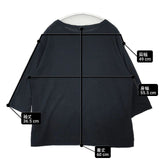 PLAIN PEOPLE H1581UB800-1 コットンリネン 七分袖 Ｔシャツ カットソー ブラック レディース プレインピープル【中古】6-0805M∞