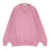 JOHN SMEDLEY 前V MERINO WOOL EXTRAFINE サイズL メリノウール クルーネック セーター ニット ピンク レディース ジョンスメドレー【中古】6-0922T♪